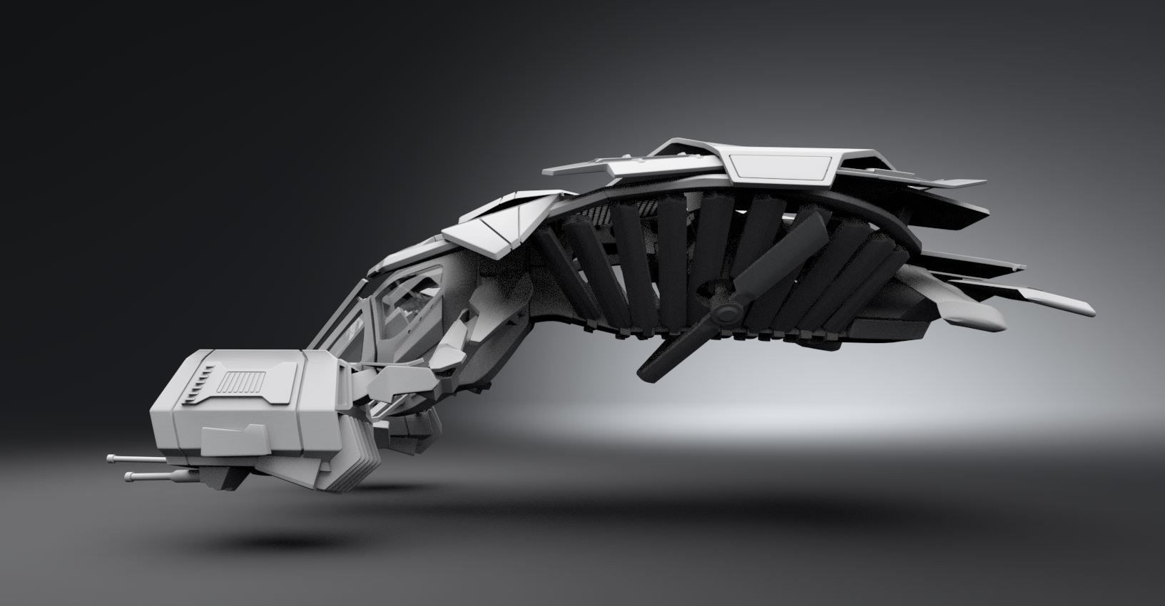 The Bat Copter scale model 3D print model_1