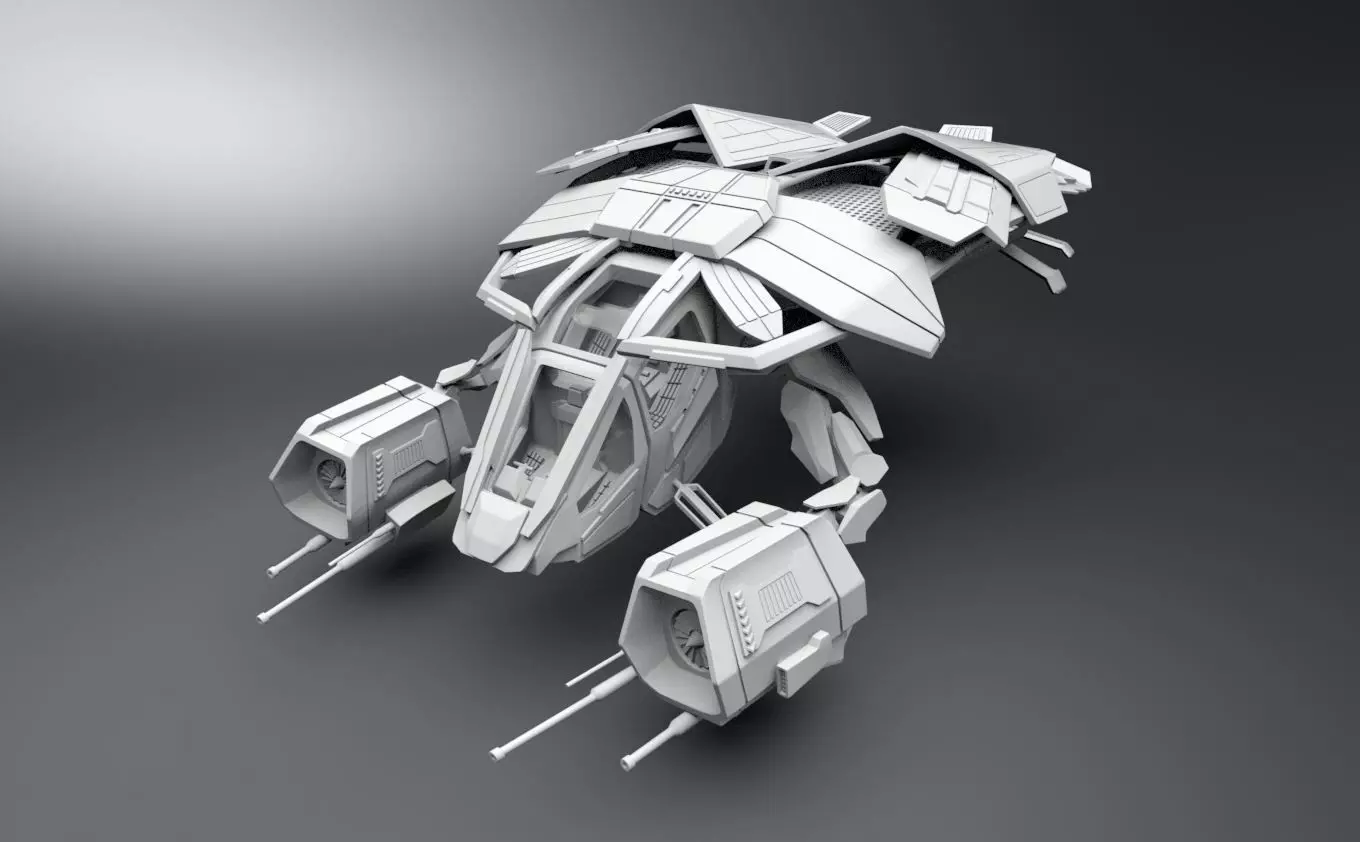 The Bat Copter scale model 3D print model_0
