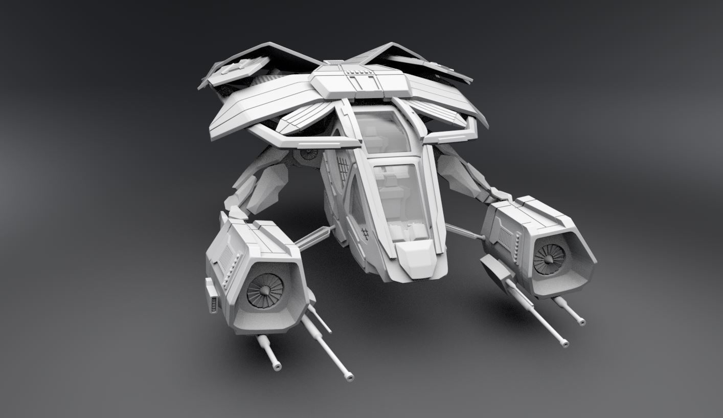 The Bat Copter scale model 3D print model_4