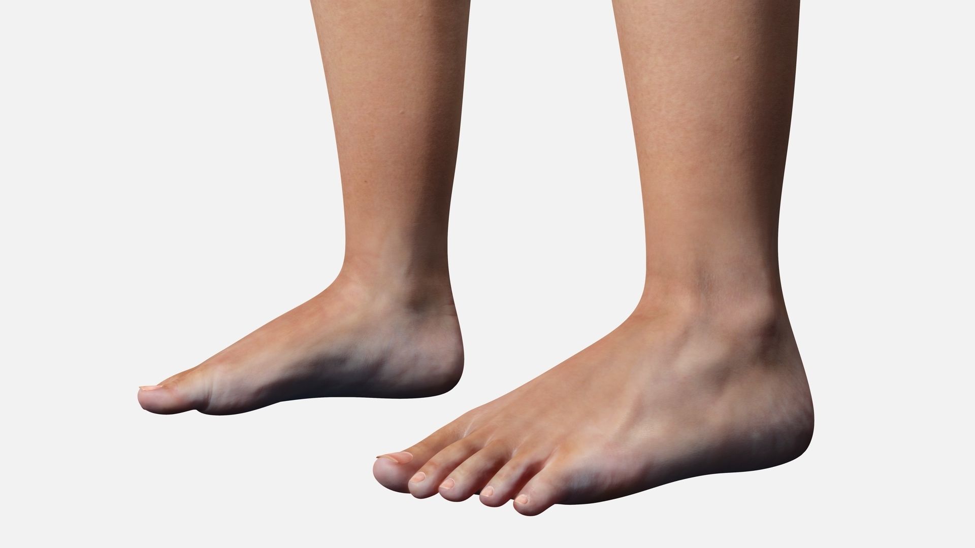 pregnant woman naked and clothed Low-poly 3D model_19