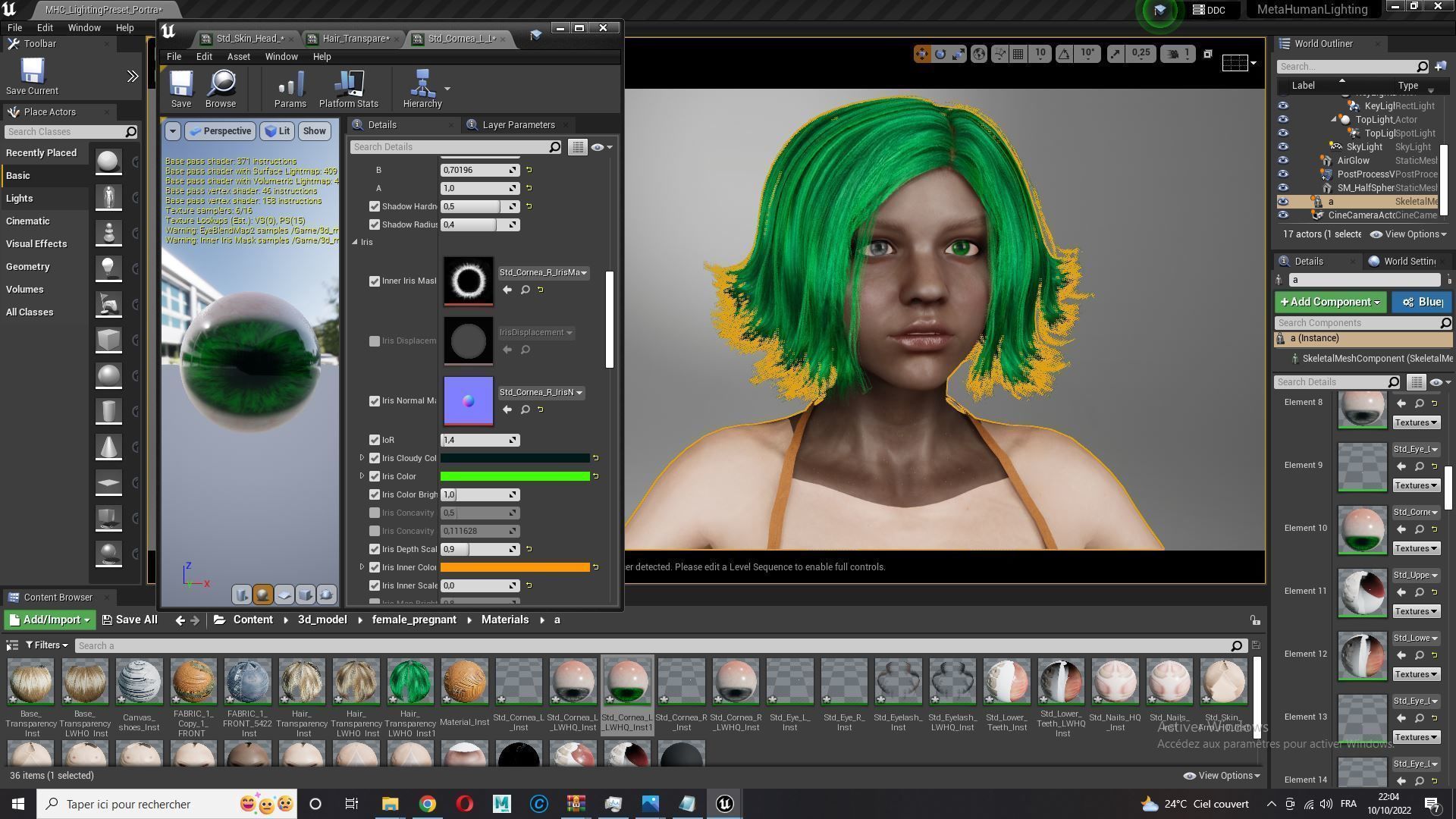 pregnant woman naked and clothed Low-poly 3D model_31