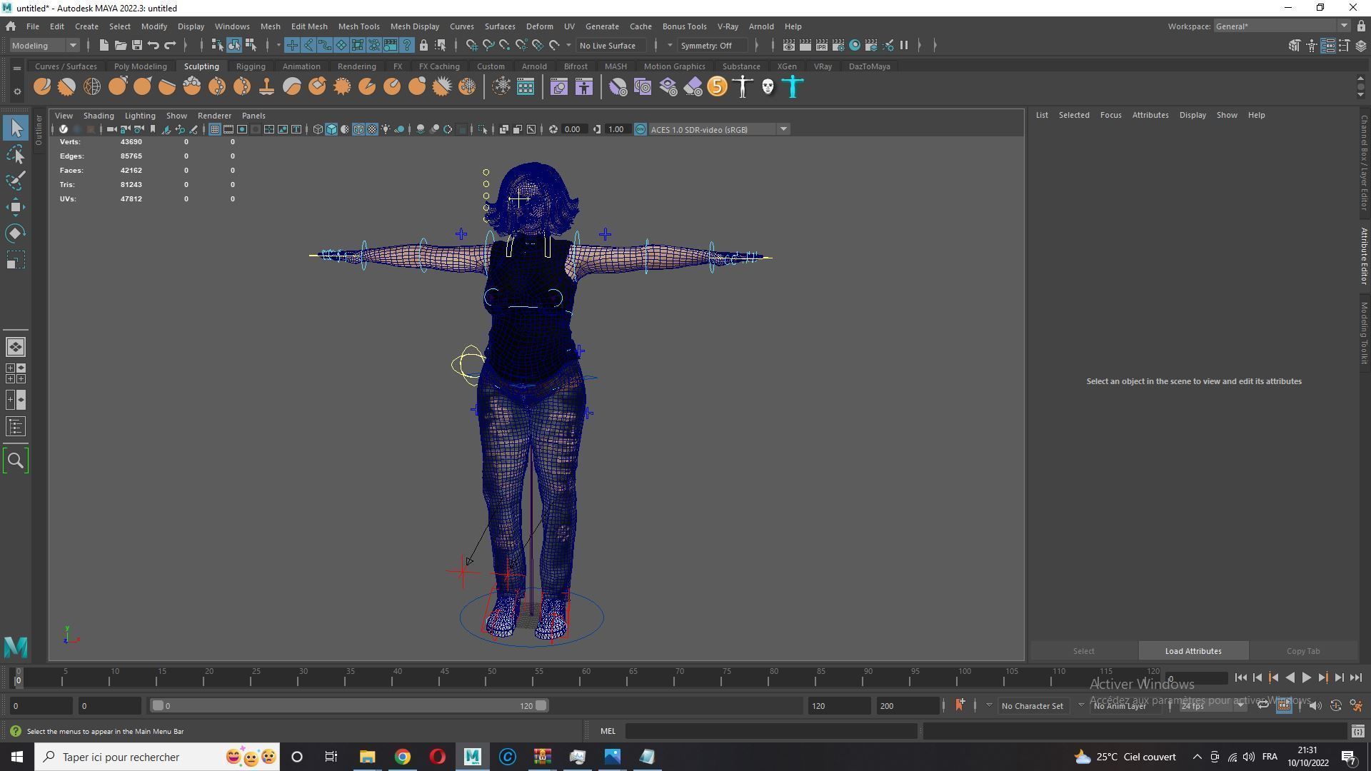 pregnant woman naked and clothed Low-poly 3D model_25