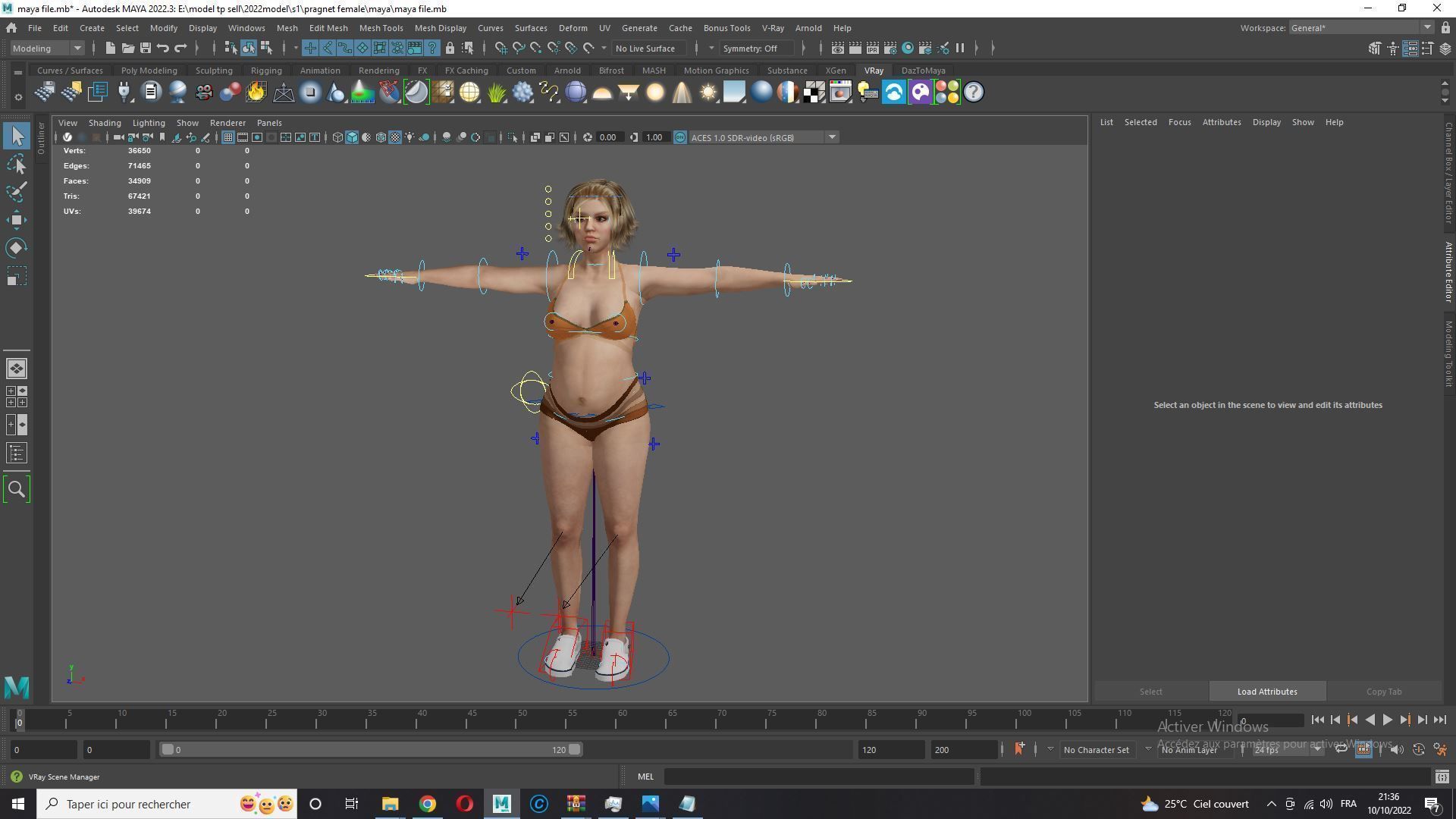 pregnant woman naked and clothed Low-poly 3D model_27