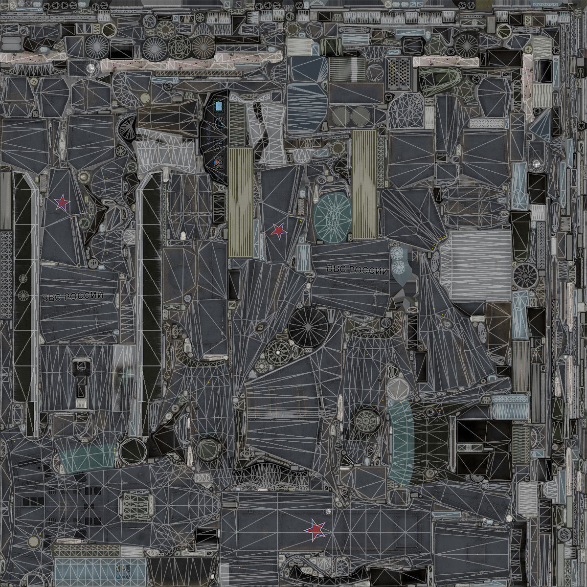 Ka-52 Helicopter Low-Poly Low-poly 3D model_21