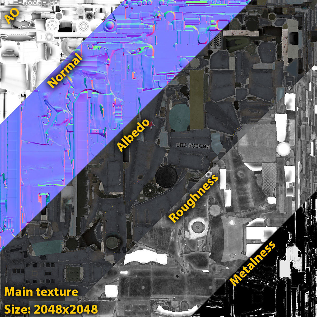 Ka-52 Helicopter Low-Poly Low-poly 3D model_20