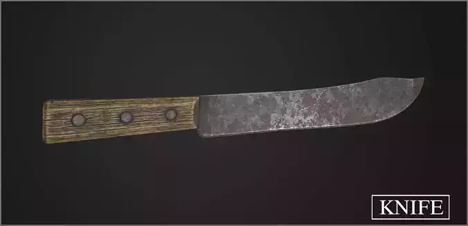 Knife Low-poly 3D model