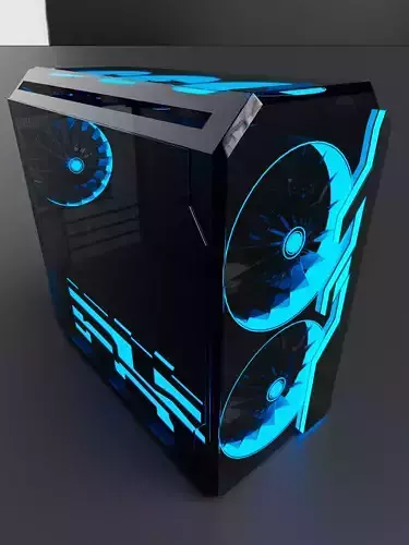 RGB PC Case Free 3D model