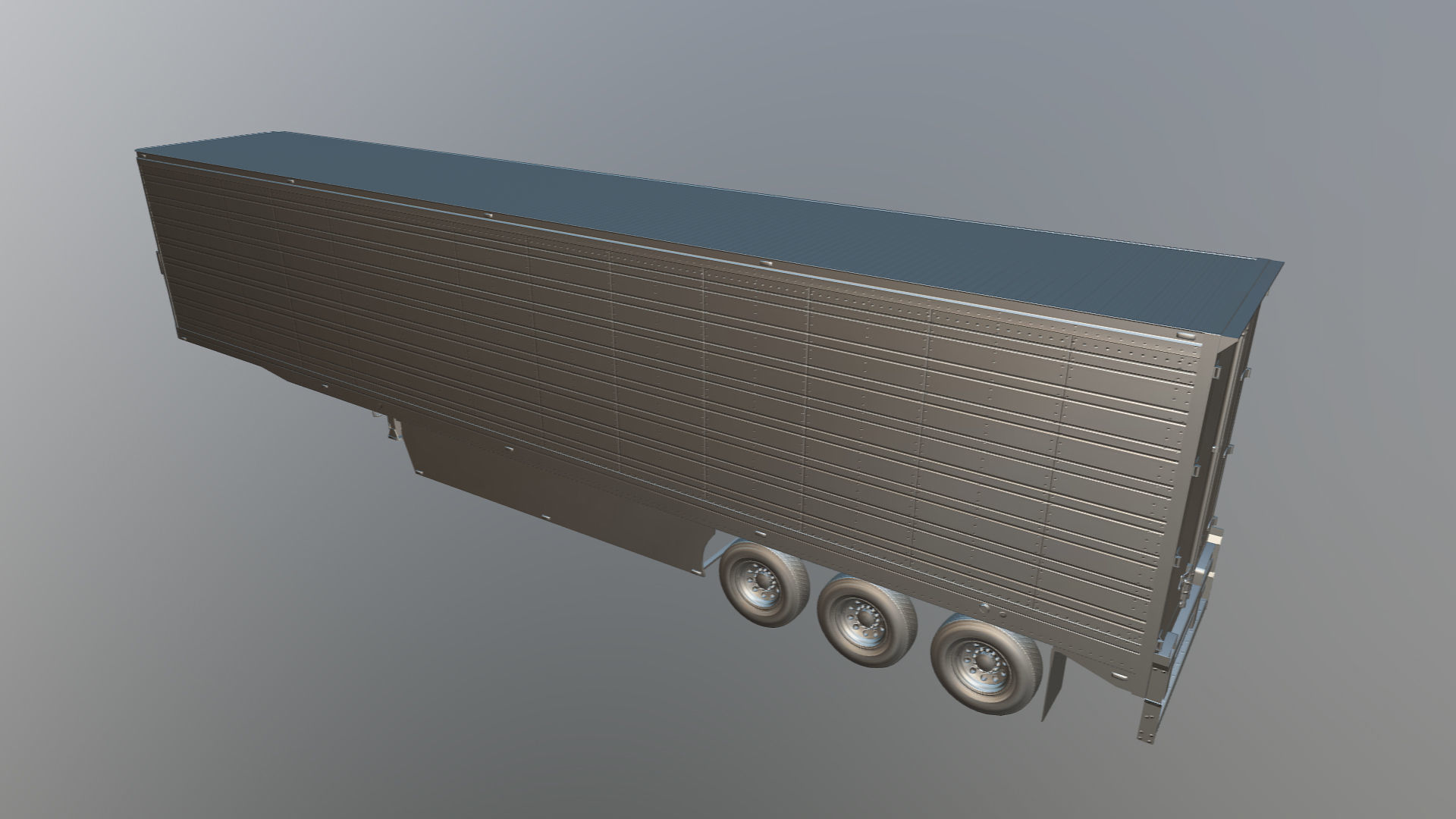 Refrigerated Trailer Low-poly 3D model_30