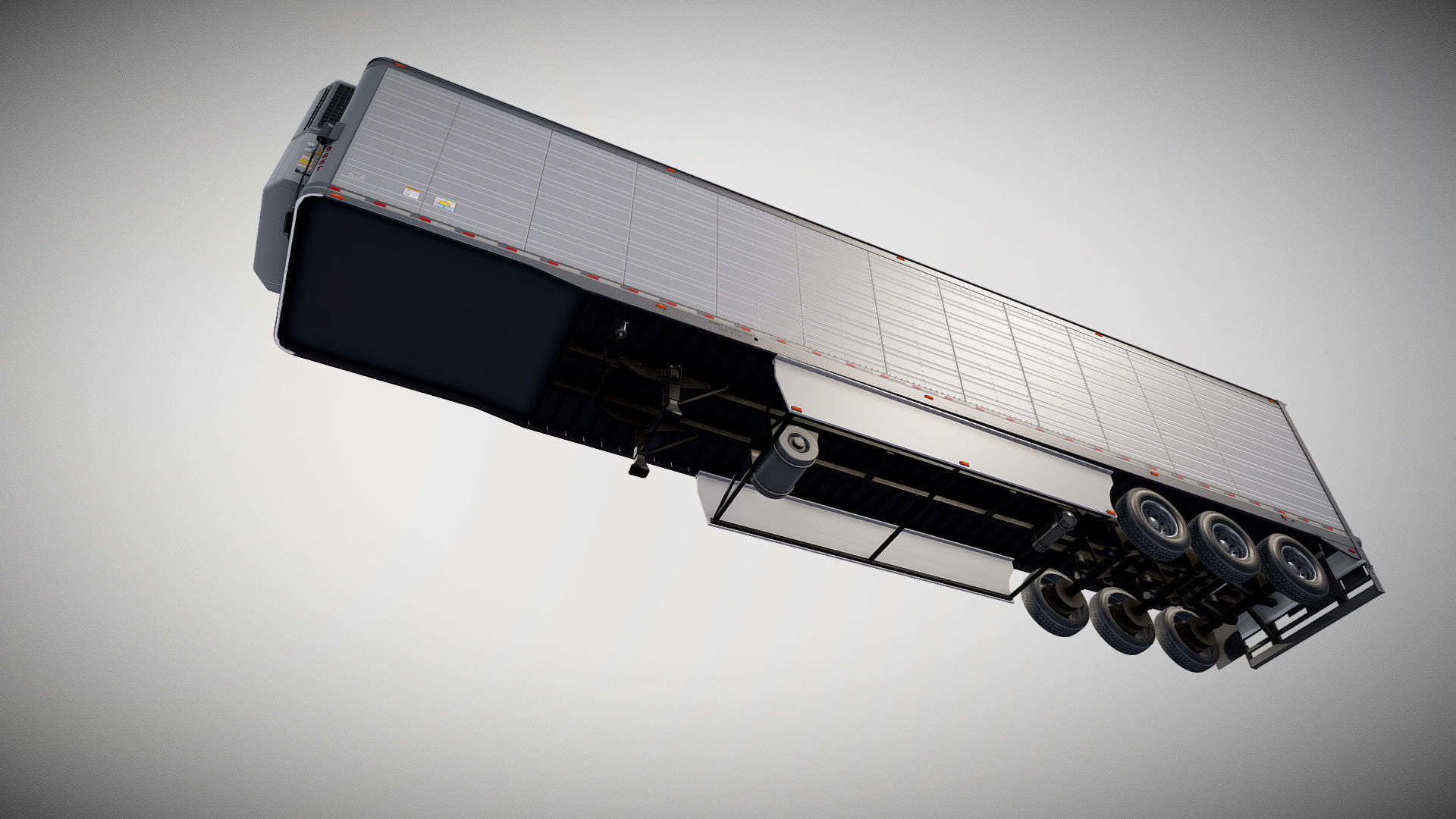 Refrigerated Trailer Low-poly 3D model_23