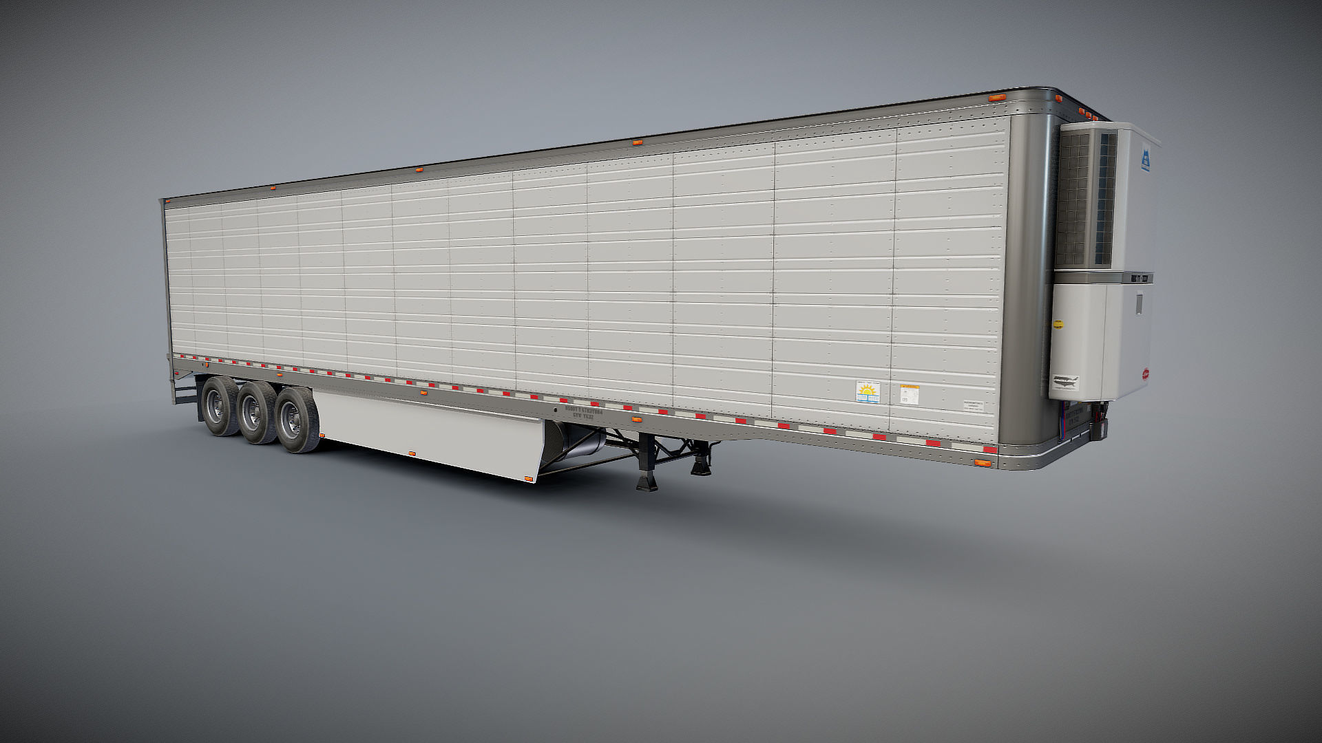 Refrigerated Trailer Low-poly 3D model_18