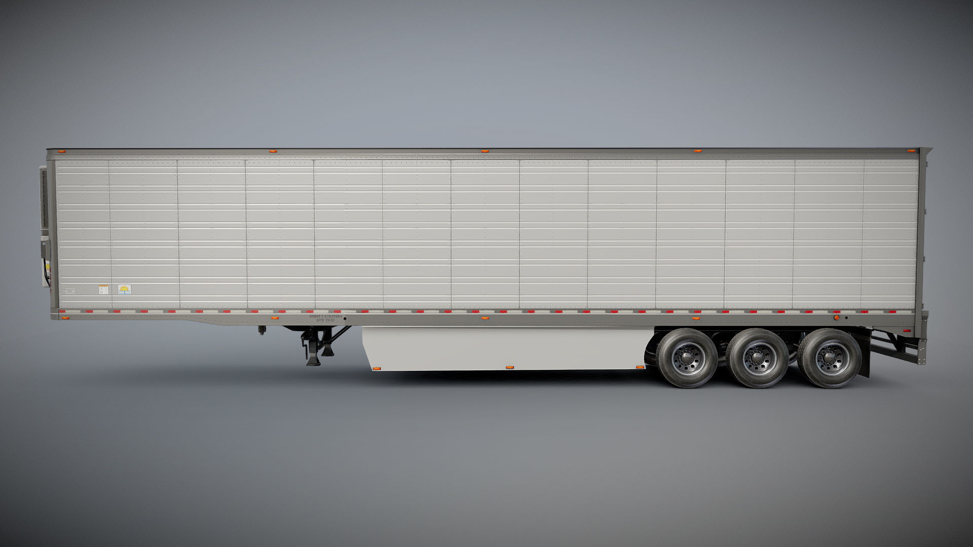 Refrigerated Trailer Low-poly 3D model_20