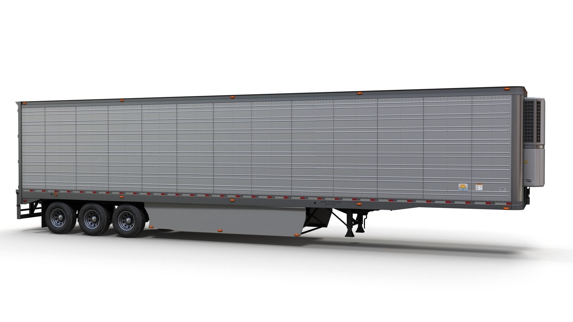 Refrigerated Trailer Low-poly 3D model_4