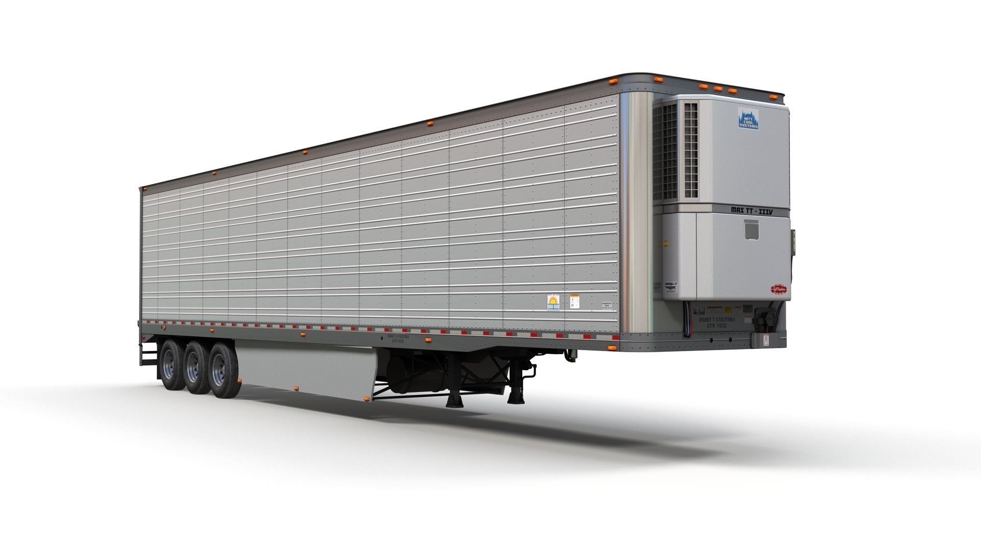 Refrigerated Trailer Low-poly 3D model_7