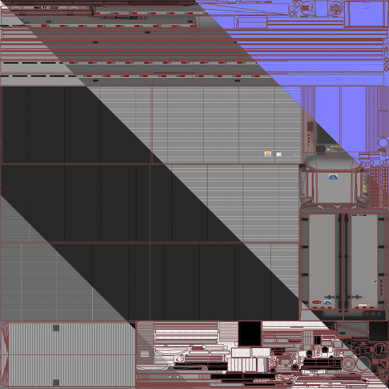 Refrigerated Trailer Low-poly 3D model_38