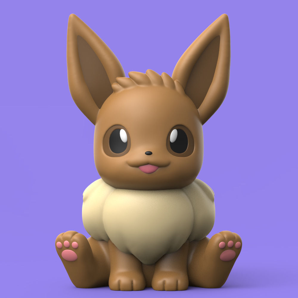POKEMON - EEVEELUTION EASY PRINT NO SUPPORT 3D print model_1