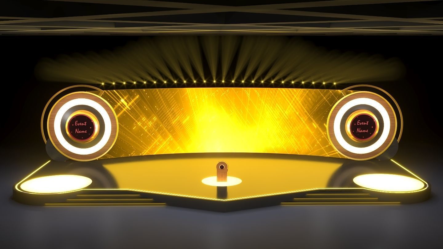 Virtual stage 3D model_3