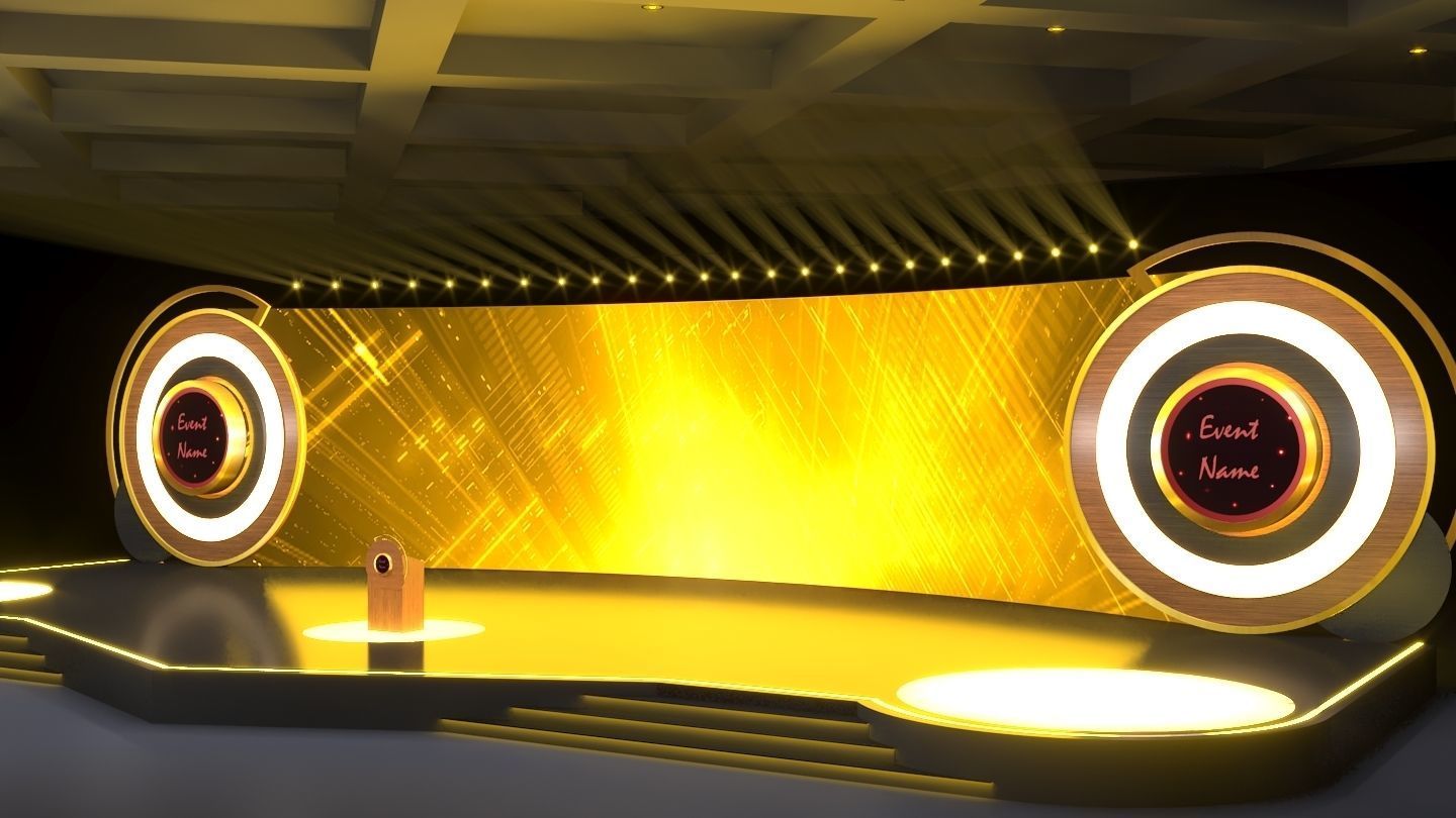 Virtual stage 3D model_2