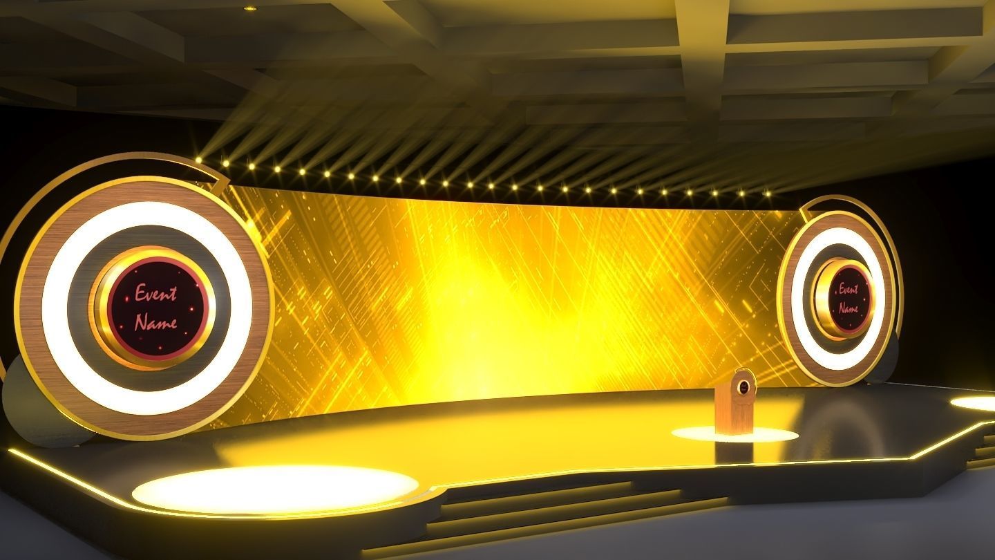 Virtual stage 3D model_1