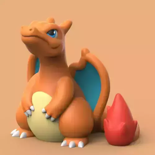 POKEMON - CHARIZARD EASY PRINT NO SUPPORT 3D print model