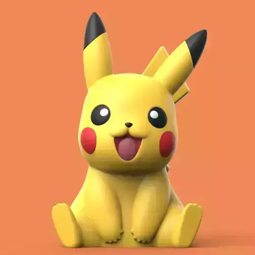 POKEMON - PIKACHU EASY PRINT NO SUPPORT 3D print model