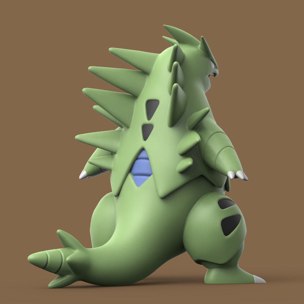 POKEMON - Tyranitar 3D print model_3