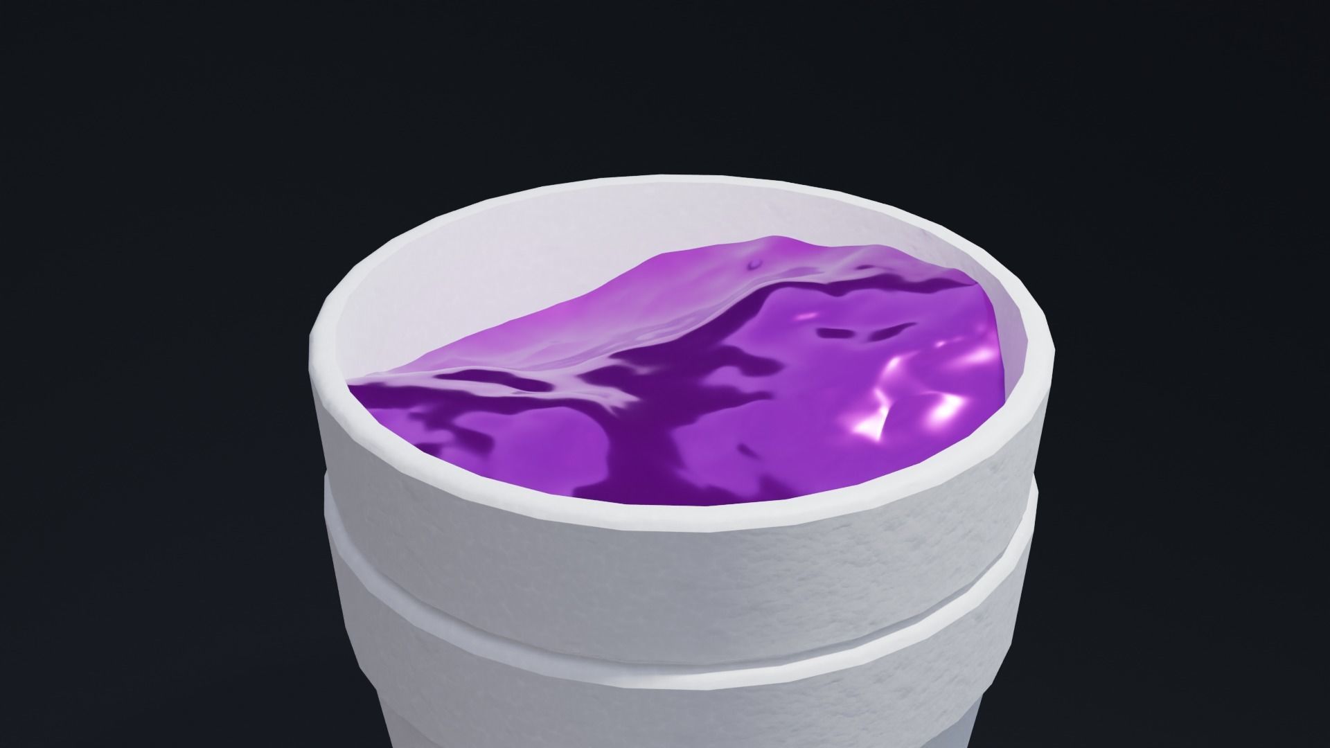 Lean Double Cup with 4K Textures Low-poly 3D model_5