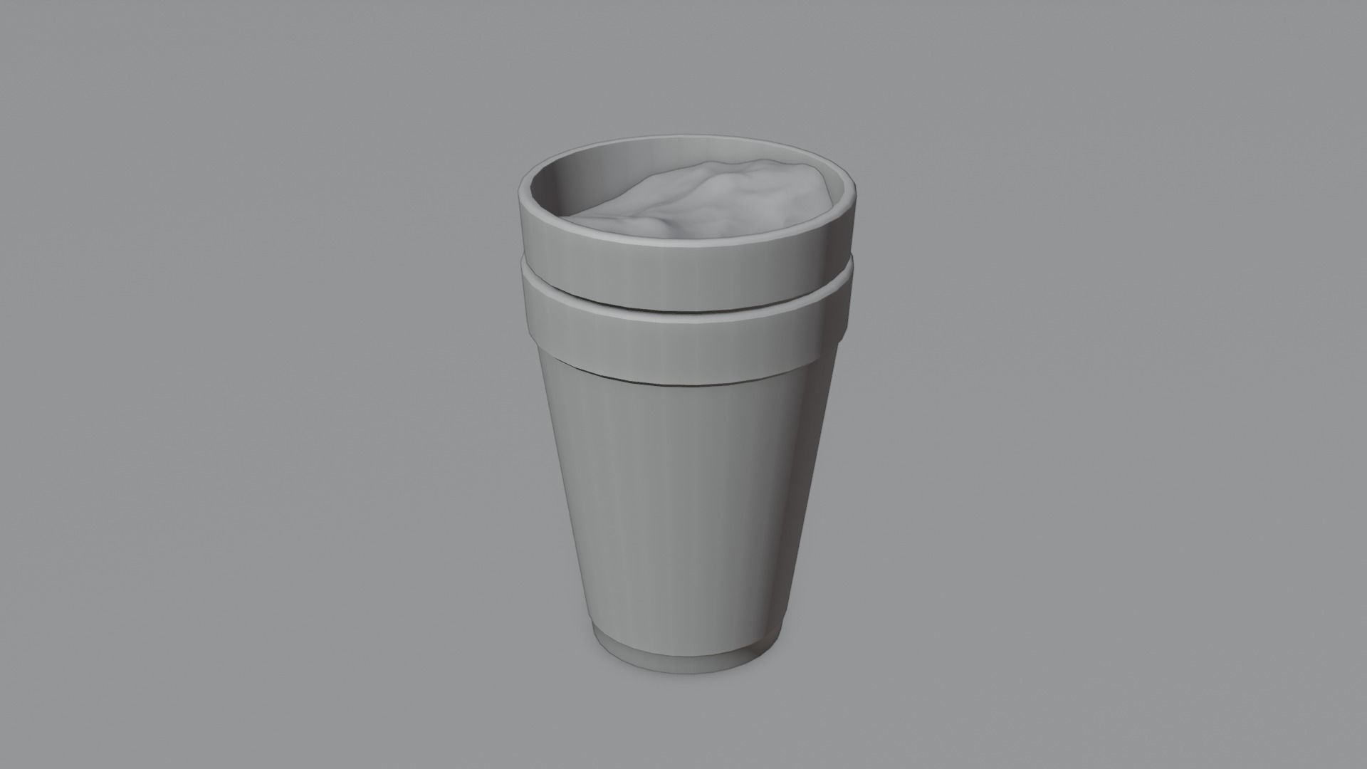 Lean Double Cup with 4K Textures Low-poly 3D model_4