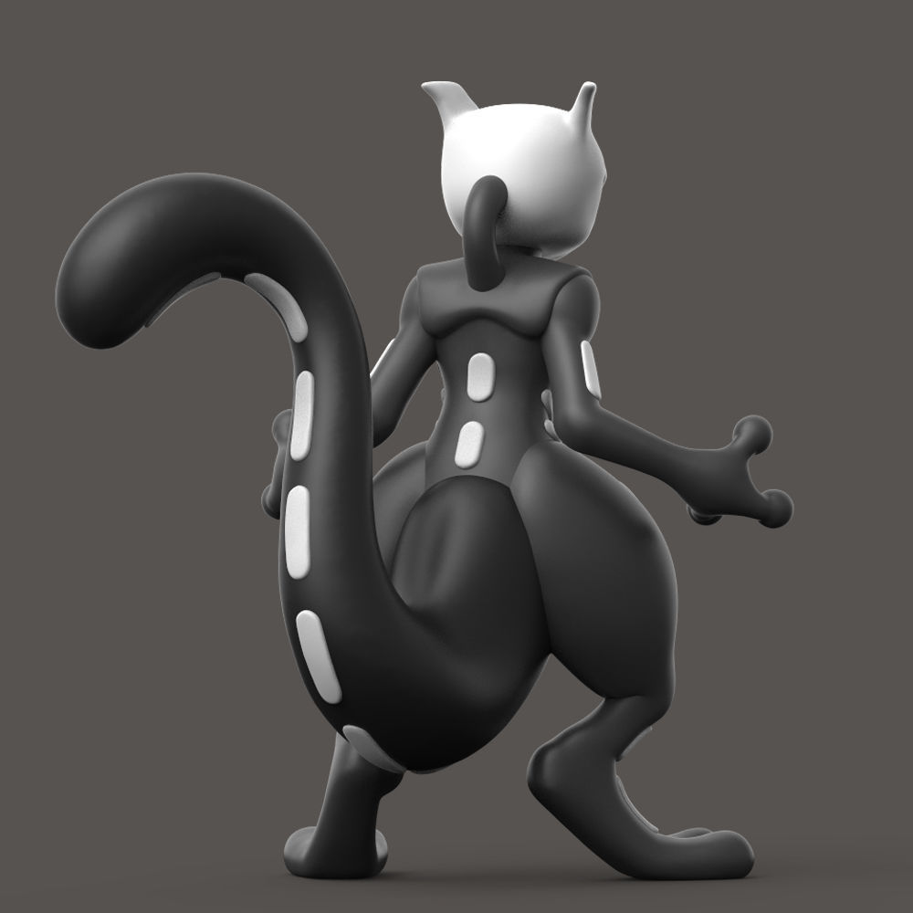 POKEMON - Halloween Mewtwo 3D print model_2