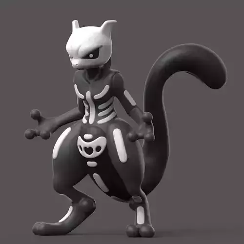 POKEMON - Halloween Mewtwo 3D print model