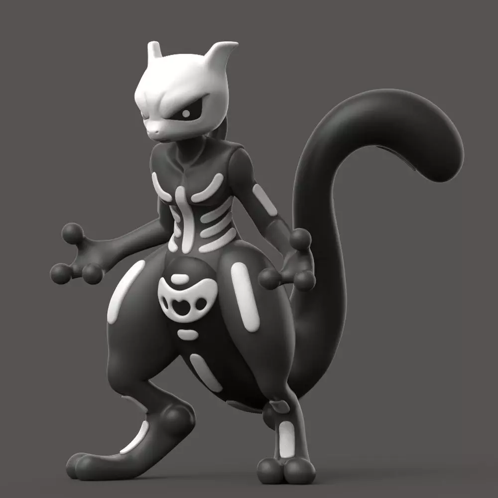POKEMON - Halloween Mewtwo 3D print model_0