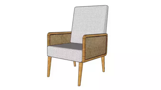 Accent Chair Free 3D model Accent Chair Free 3D model