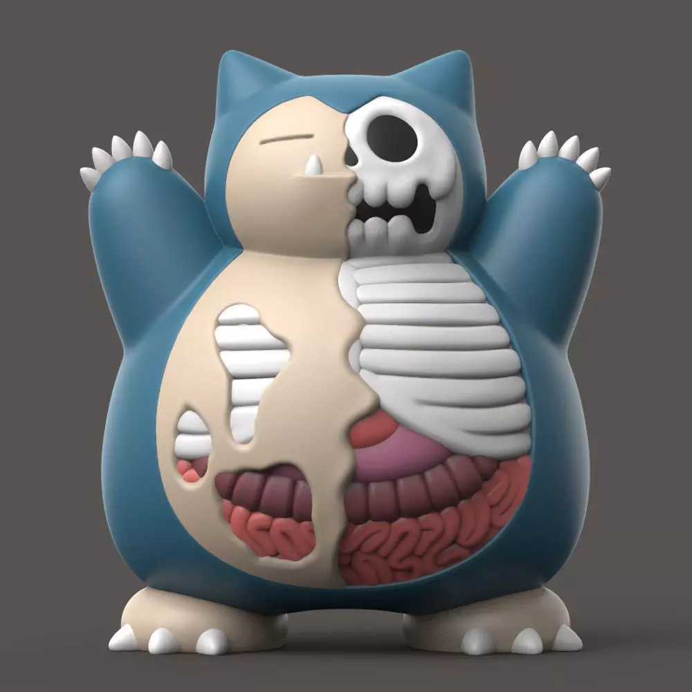 POKEMON - Halloween Snorlax 3D print model_0