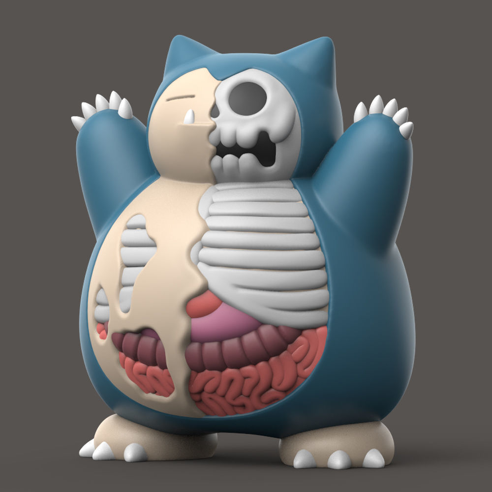 POKEMON - Halloween Snorlax 3D print model_1