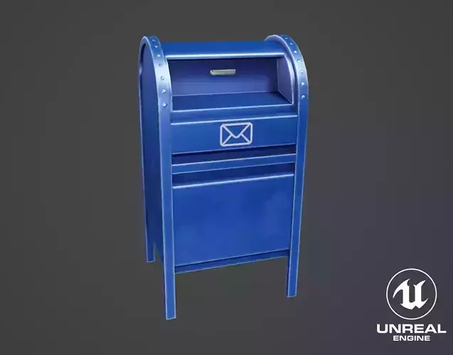 Stylized Metal Mailbox