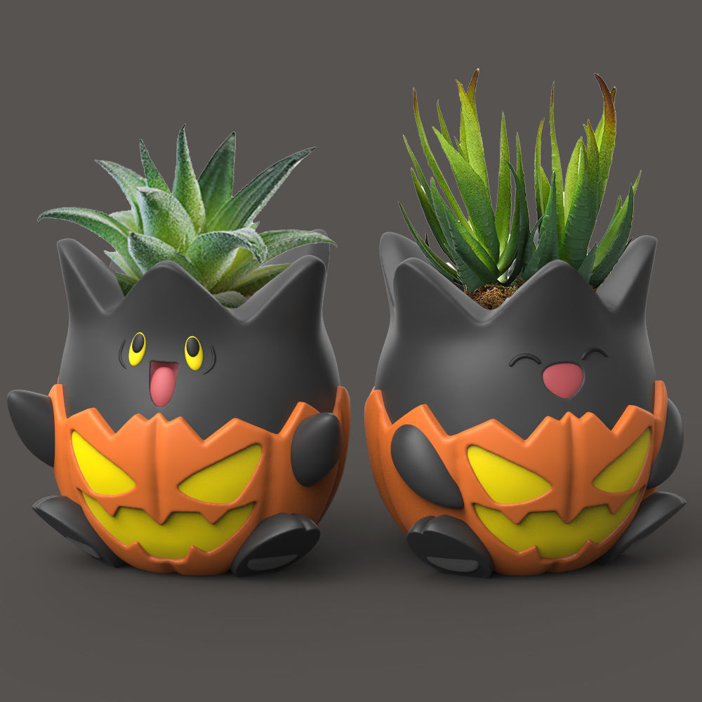 POKEMON - Halloween Togepi Planters 3D print model_1