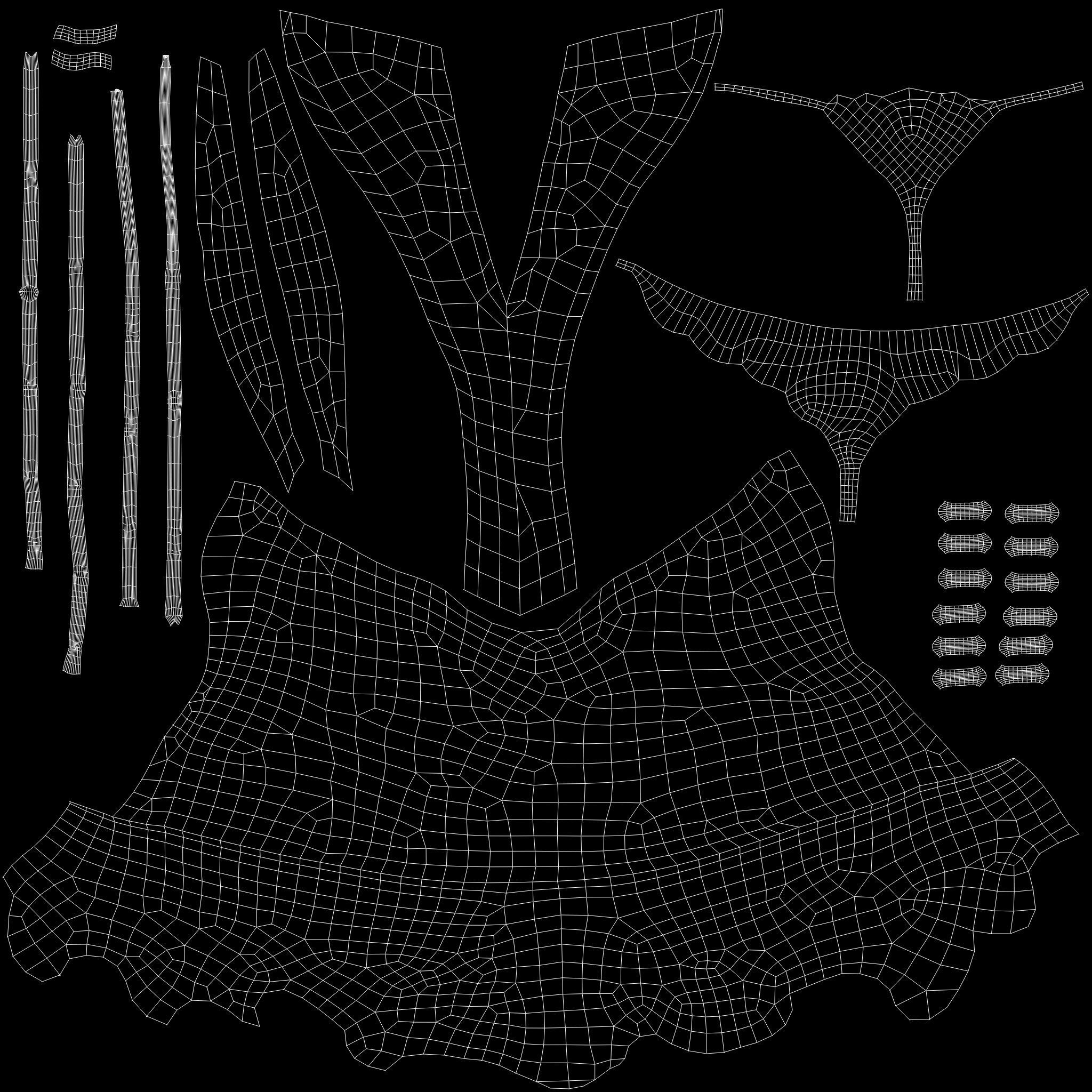 Leather Corset with Panties Low-poly 3D model_15