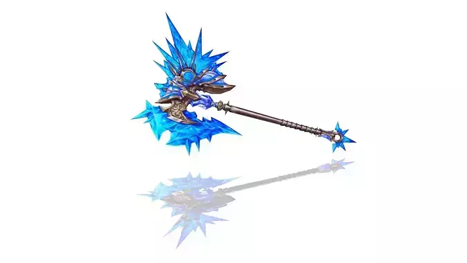 Glorious Axe Low-poly 3D model