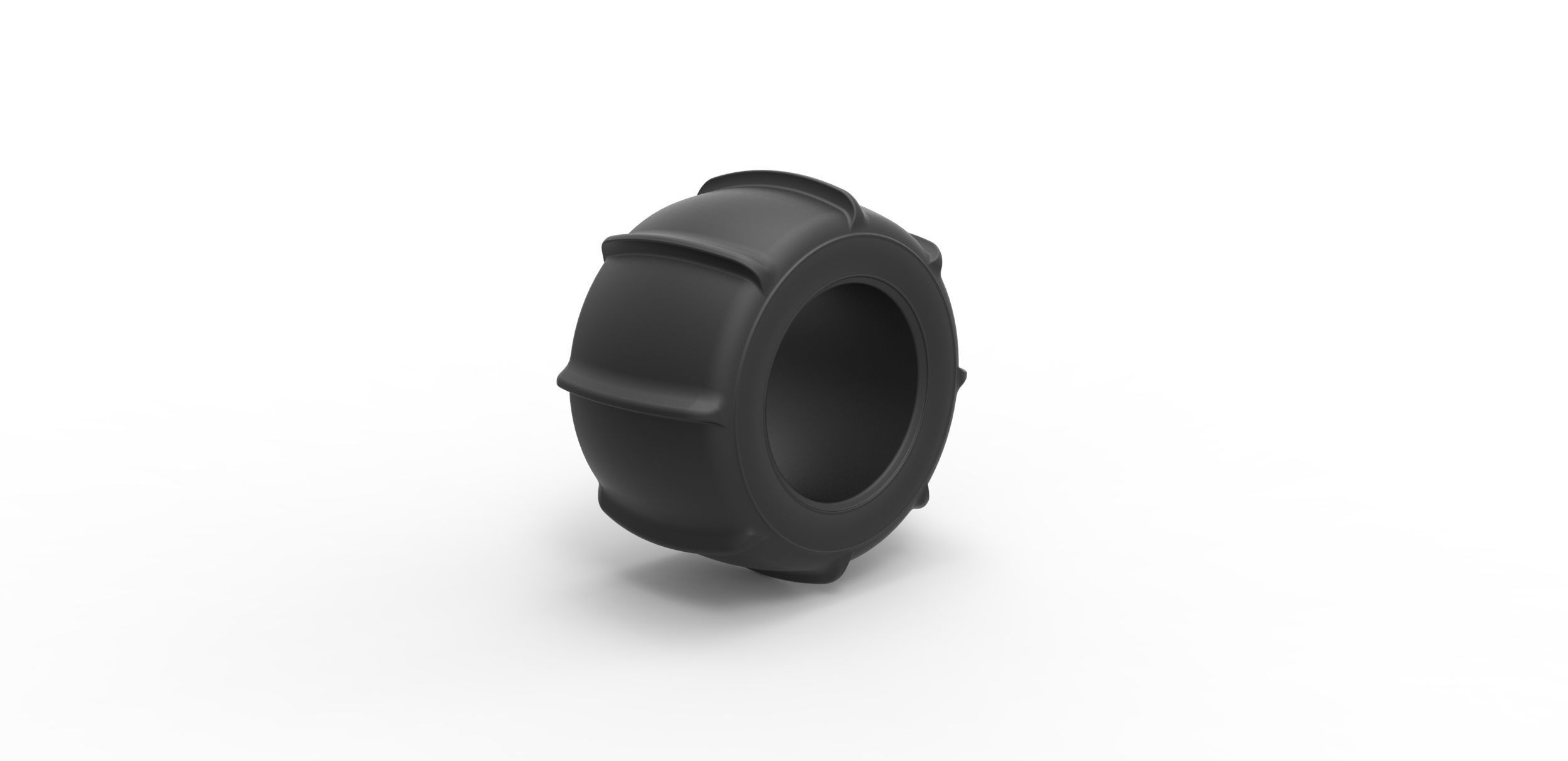 Dune buggy rear tire 7 Scale 1 to 25 3D print model_1