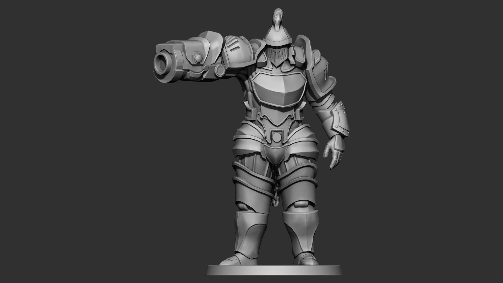 Cannoneer Brute 3D print model_2