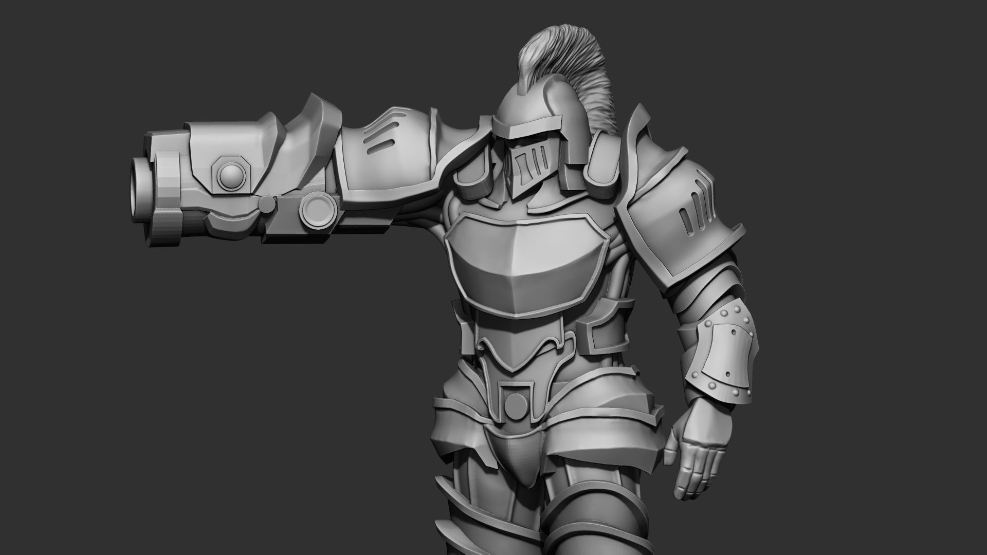 Cannoneer Brute 3D print model_6