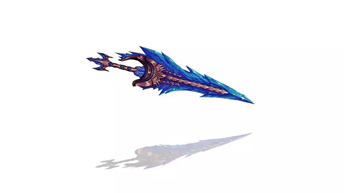 Glorious Dagger Low-poly 3D model