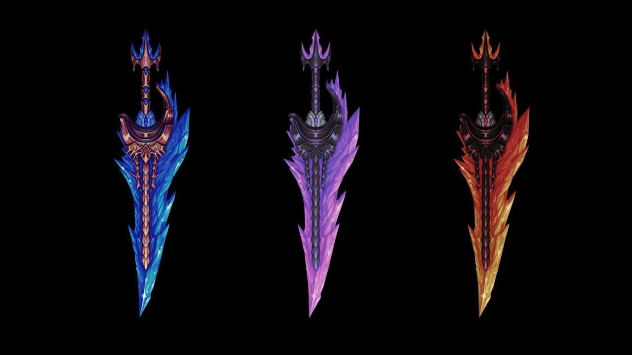 Glorious Dagger Low-poly 3D model_4