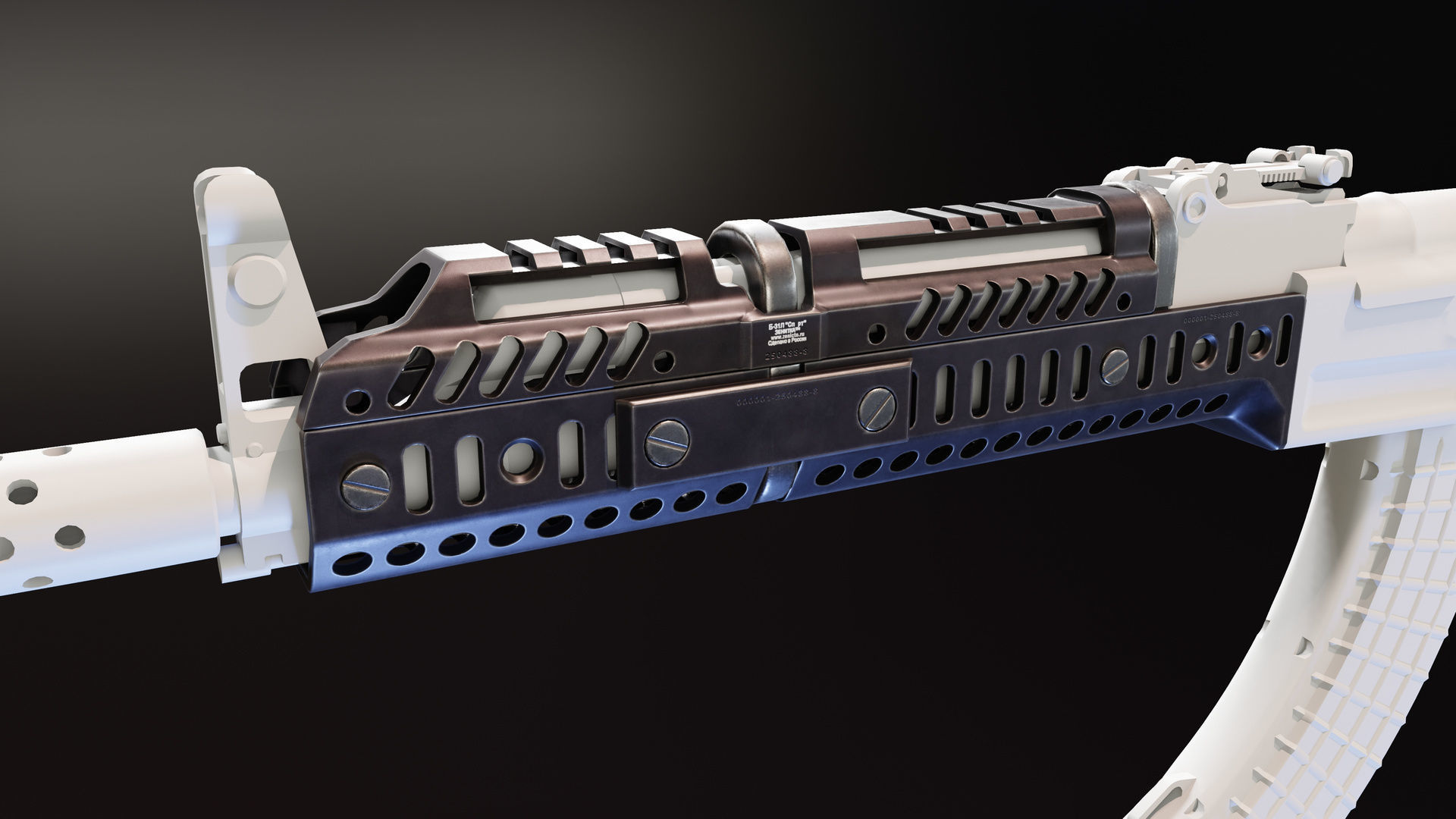 3D model Zenitco Sport 1 Handguard VR / AR / lowpoly CGTrader