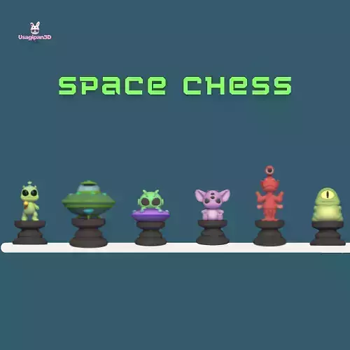 Space Chess - Side B 3D print model