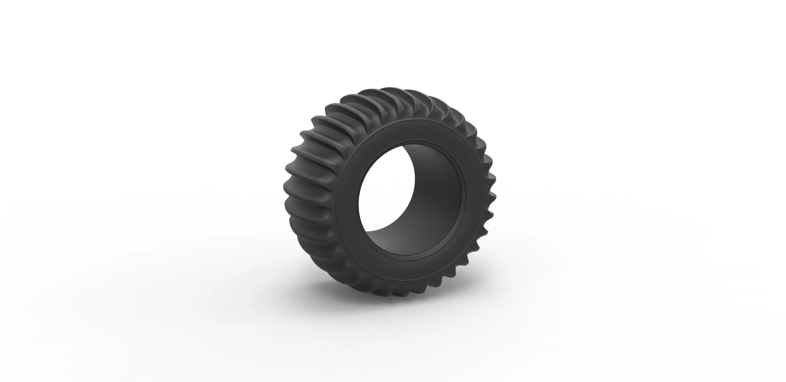 Dune buggy rear tire 8 Scale 1 to 25 3D print model
