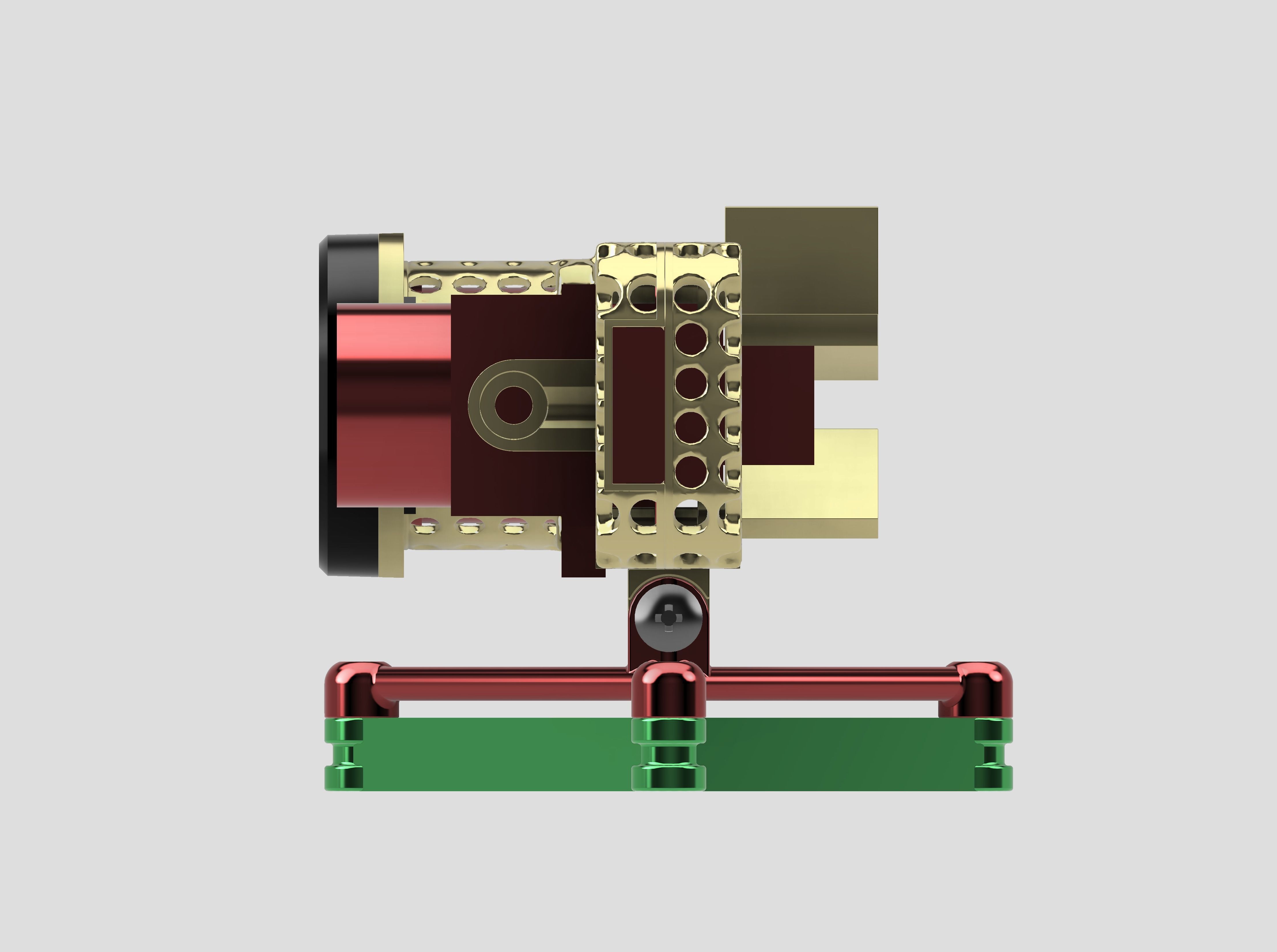 Lightweight Case for a RunCam ThumbPro - Skeletonized Universal 3D print model_2