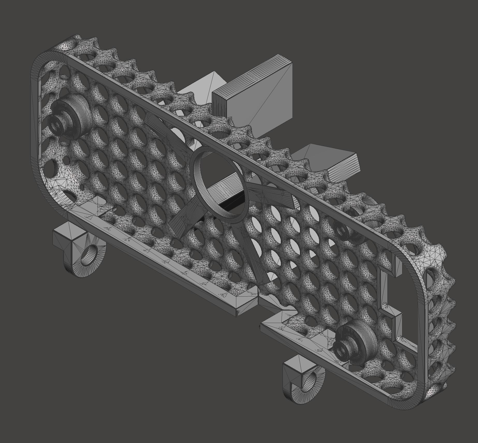 Lightweight Case for a RunCam ThumbPro - Skeletonized Universal 3D print model_11