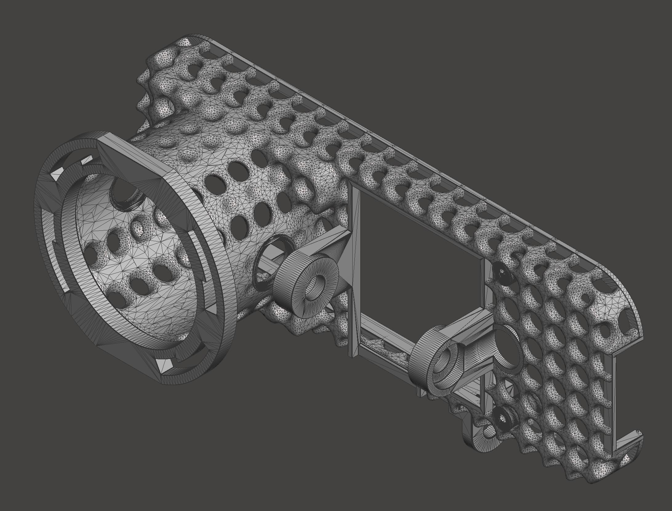 Lightweight Case for a RunCam ThumbPro - Skeletonized Universal 3D print model_9