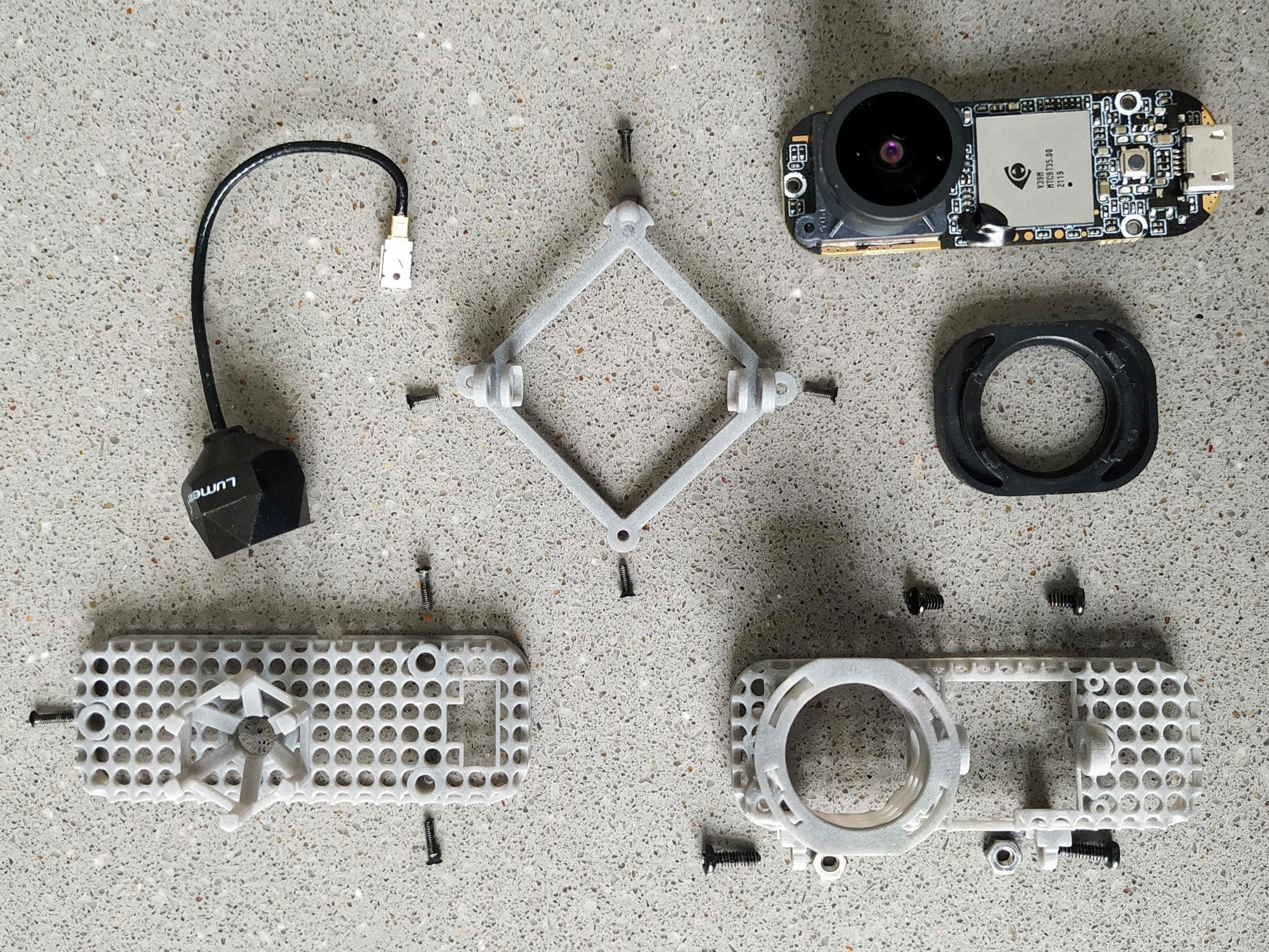 Lightweight Case for a RunCam ThumbPro - Skeletonized Universal 3D print model_7