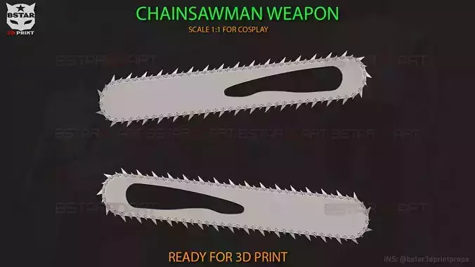Chainsaw Man Blade Arms - Denji Cosplay 3D print model